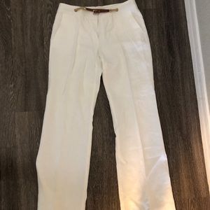MK flare white pants